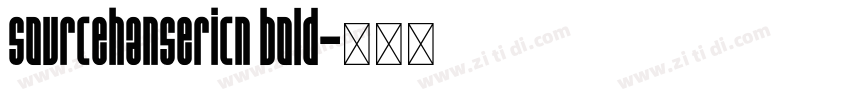 sourcehansericn bold字体转换